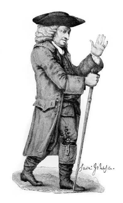 Dr Johnson, figura letteraria inglese, 1912 da Thomas Trotter