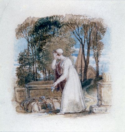 Constantia alla tomba di Teodosio, XIX secolo da Thomas Uwins