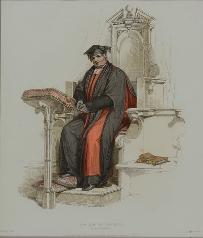 Dottore in Divinità, inciso da J. Agar, pubblicato in 