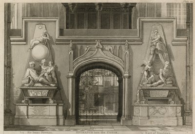 Ingresso nel coro, Abbazia di Westminster, Londra da Thomas Uwins