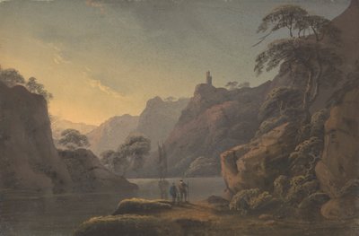 Composizione: Fiume che Serpeggia tra Alte Rocce da Thomas Walmsley