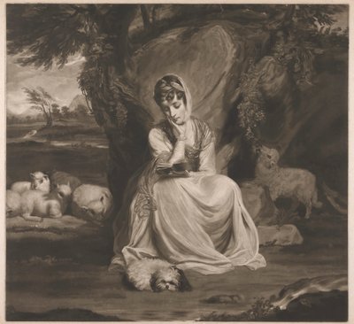 Mrs. Frances Ann Crewe come Santa Genoveffa da Thomas Watson