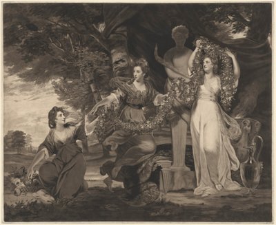 Un sacrificio a Imene (Tre figlie di Sir William Montgomery) da Thomas Watson after Sir Joshua Reynolds