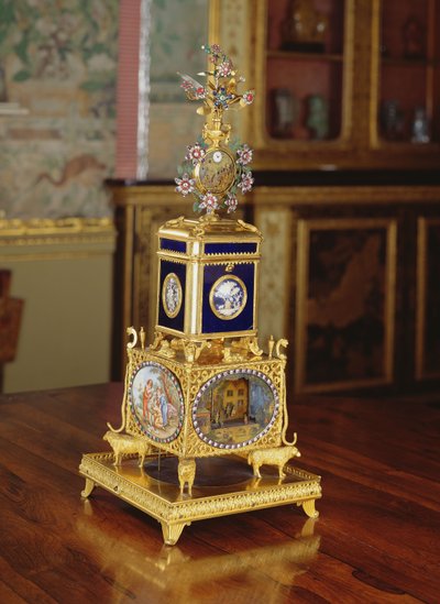 Automata musicale, necessaire e orologio, di Thomas Weekes, c.1800 da Thomas Weekes