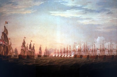 La Battaglia del Nilo da Thomas Whitcombe