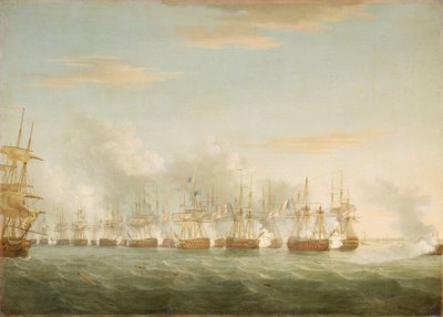 La Battaglia del Nilo da Thomas Whitcombe
