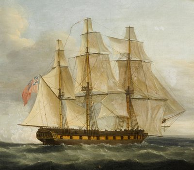 La cattura della fregata francese Le Serene da parte della fregata inglese Boreas da Thomas Whitcombe