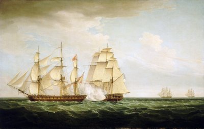 Le manovre di combattimento della nave britannica 