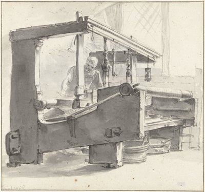Un tessitore al lavoro da Thomas Wijck