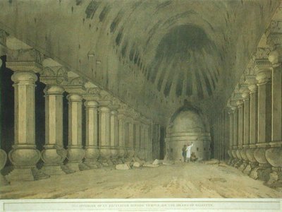 Interno di un Tempio Indù Scavato sull