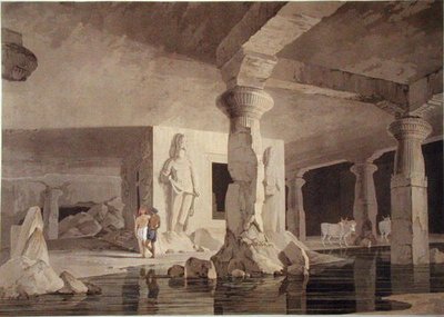 Parte del Tempio di Elephanta, tavola VIII da 
