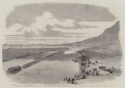 Revisione delle truppe e dei volontari di Sua Maestà a Città del Capo da parte del Principe Alfredo da Thomas William Bowler
