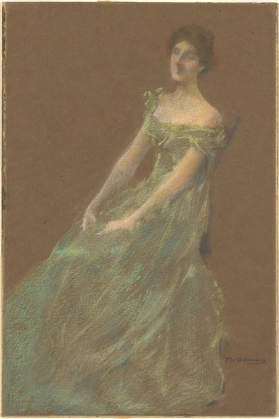 Il vestito verde da Thomas Wilmer Dewing