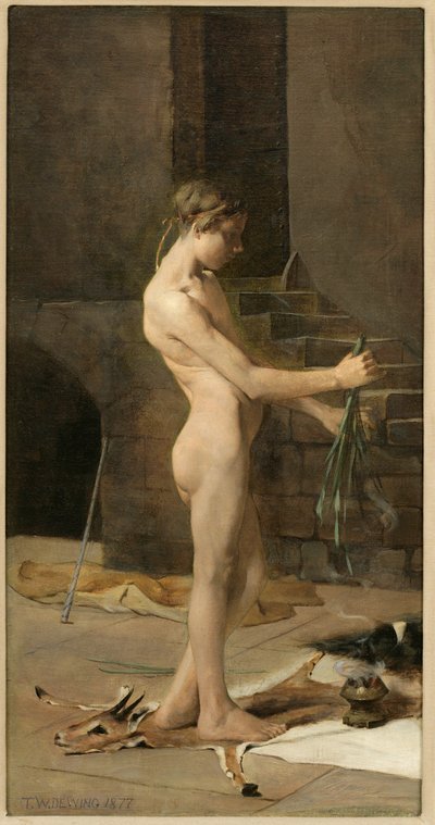 Lo Schiavo del Mago da Thomas Wilmer Dewing