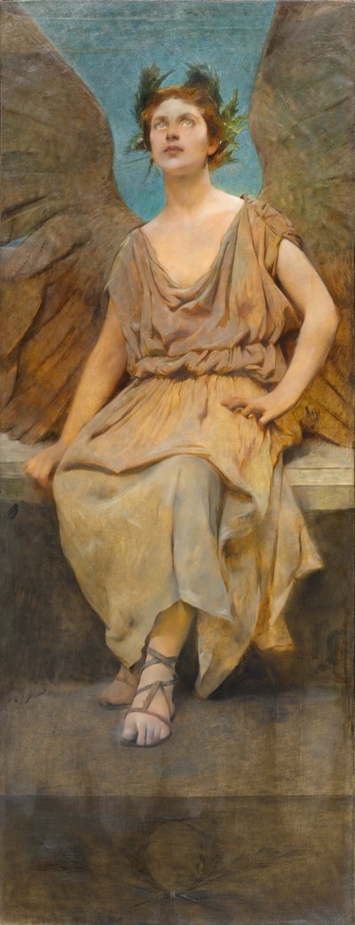 Figura allegorica alata, c.1888 da Thomas Wilmer Dewing