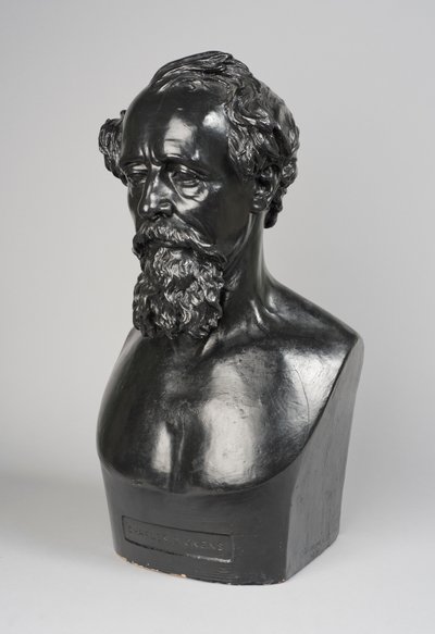 Copia di un busto di Charles Dickens da Thomas Woolner