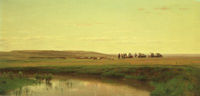 Un treno di carri nelle pianure da Thomas Worthington Whittredge