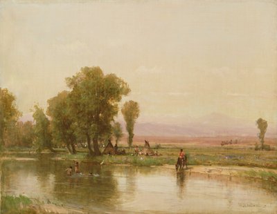 Accampamento sul fiume Platte da Thomas Worthington Whittredge