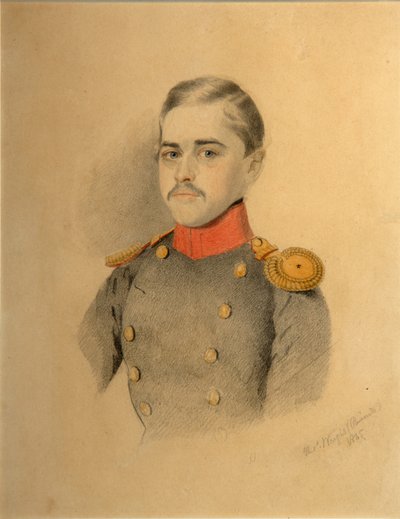 Ritratto di un ufficiale della famiglia Rehbinder, Nikolai Rehbinder da Thomas Wright