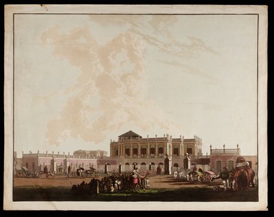 Old Government House dalle Vedute di Calcutta da Thomas und William Daniell
