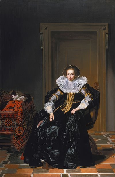 Ritratto di una dama da Thomas de Keyser