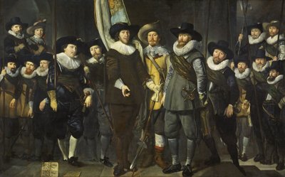 Guardia civica del III distretto di Amsterdam, sotto il comando del capitano Allaert Cloeck e del tenente Lucas Jacobsz Rotgans, 1632 da Thomas de Keyser