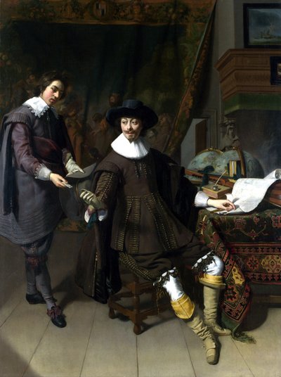 Constantijn Huygens e il suo segretario da Thomas de Keyser