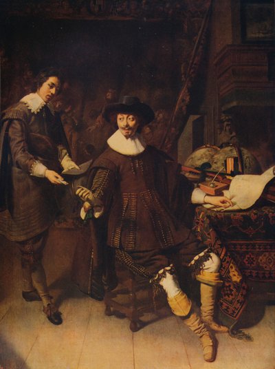Constantijn Huygens e il suo impiegato, 1627, c1915 da Thomas de Keyser