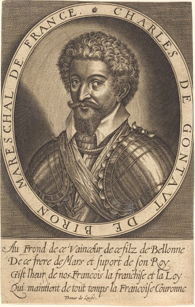 Carlo di Gontaut, duca di Biron da Thomas de Leu