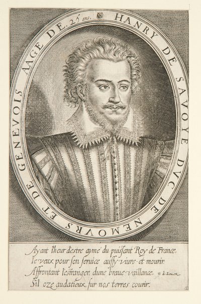 Enrico di Savoia, duca di Nemours da Thomas de Leu