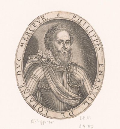 Ritratto di Philippe-Emmanuel de Lorraine, duca di Mercoeur da Thomas de Leu