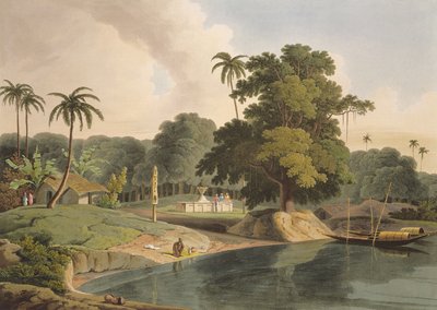 Vicino a Bandell sul Fiume Hoogly, tavola VIII da Parte 6 di 