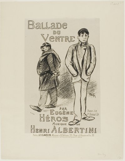 Ballata del Ventre da Théophile Alexandre Pierre Steinlen