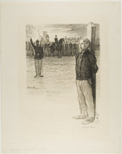 Riabilitazione civile ed esecuzione militare da Théophile Alexandre Pierre Steinlen