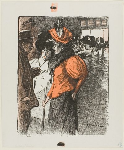 Conversazione da Théophile Alexandre Pierre Steinlen