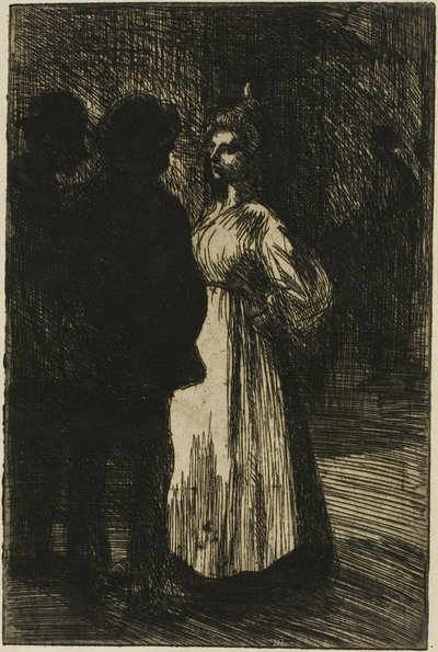 Conversazione notturna da Théophile Alexandre Pierre Steinlen