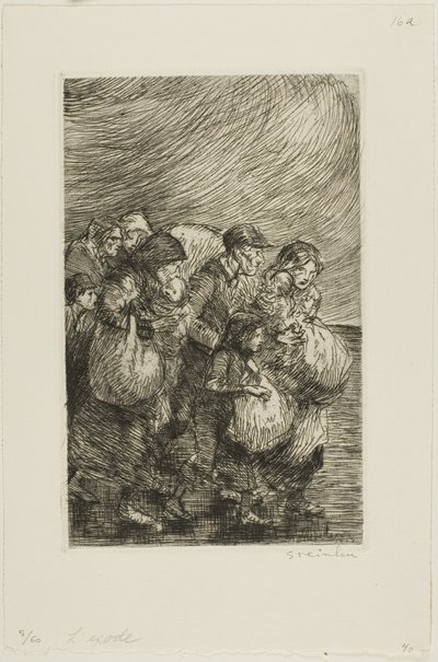 Evacuati da Théophile Alexandre Pierre Steinlen
