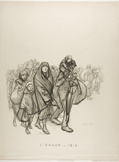 Esodo - 1915 da Théophile Alexandre Pierre Steinlen