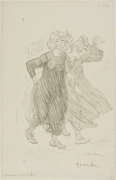 Raffica di vento da Théophile Alexandre Pierre Steinlen