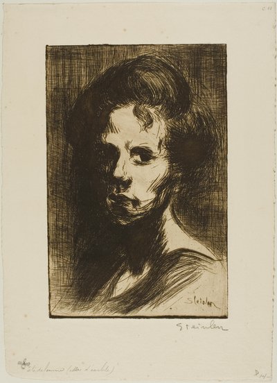 Testa di donna, lastra I da Théophile Alexandre Pierre Steinlen
