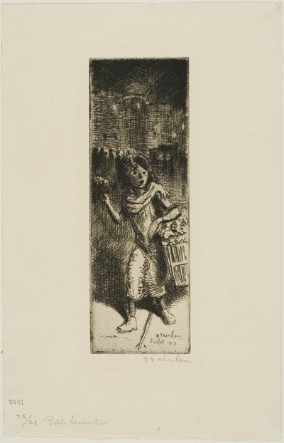 Piccola fioraia da Théophile Alexandre Pierre Steinlen