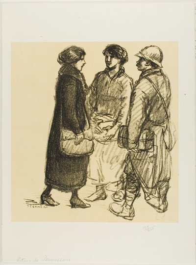 In congedo da Théophile Alexandre Pierre Steinlen
