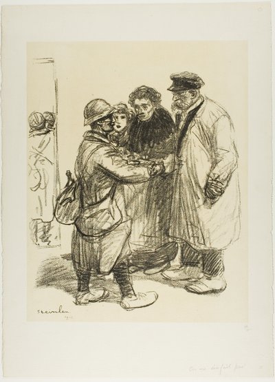 Non ci si abitua da Théophile Alexandre Pierre Steinlen