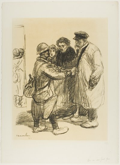 Non ci si abitua da Théophile Alexandre Pierre Steinlen