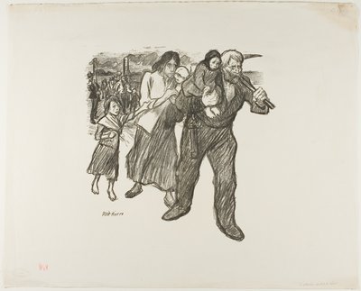 Indignazione nel Pas-de-Calais da Théophile Alexandre Pierre Steinlen