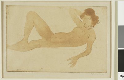 Donna nuda reclinata da Théophile Alexandre Pierre Steinlen