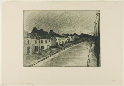 La strada che attraversa un villaggio da Théophile Alexandre Pierre Steinlen