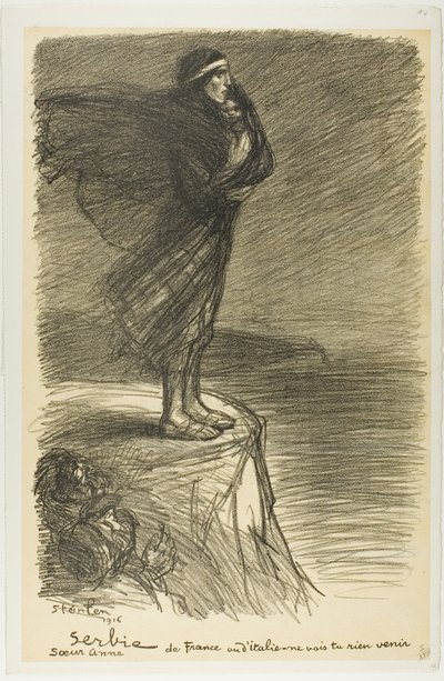 Serbia: Suor Anna, piatto venti da Actualités da Théophile Alexandre Pierre Steinlen