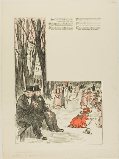 Il canto dei poveri vecchi da Théophile Alexandre Pierre Steinlen