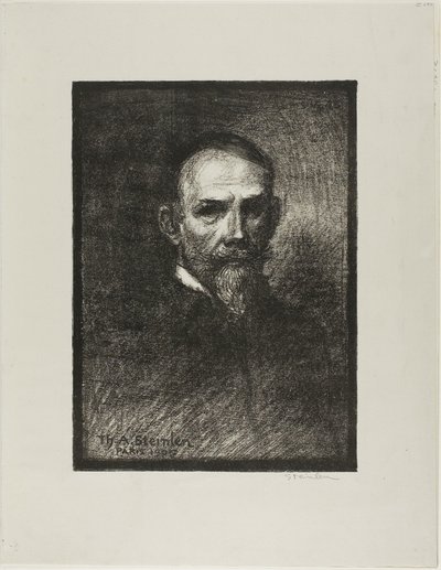 Steinlen, vista frontale, testa a destra da Théophile Alexandre Pierre Steinlen